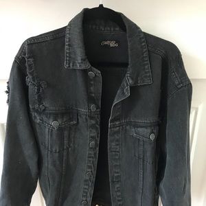 Black jean jacket